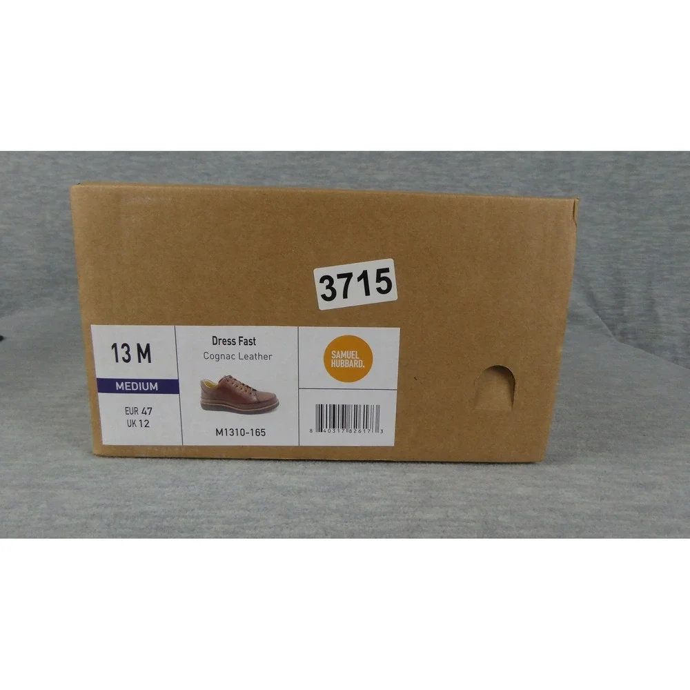Samuel Hubbard Dress Fast Mens 13 M Cognac Leather Oxford Shoes M1310-165